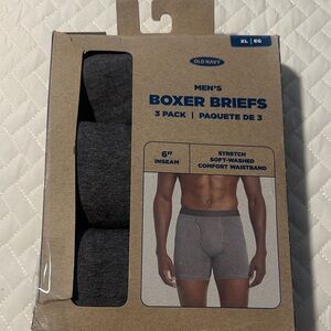 Old Navy Men's Dark Gray Boxer Briefs 3-Pack
